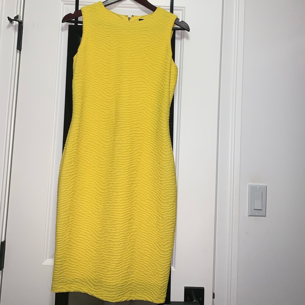 Tommy Hilfiger Yellow knee length dress